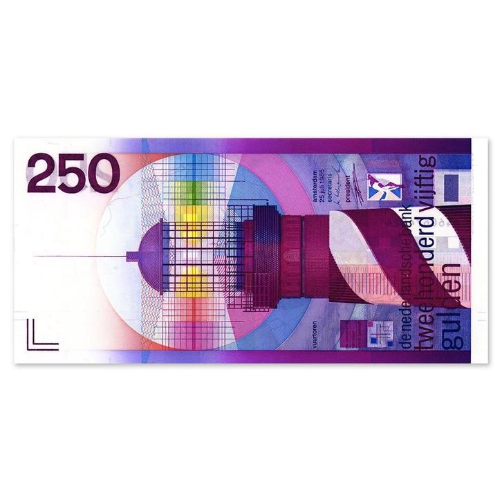 250 Gulden Vuurtoren 1985 ZFr, Postzegels en Munten, Bankbiljetten | Nederland, Verzenden