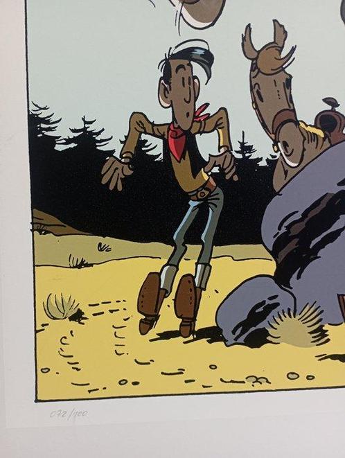 Morris - 1 Silkscreen - Lucky Luke - LEvasion des Daltons -, Boeken, Strips | Comics