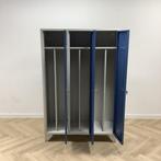 Tweedehands Garderobe/lockerkast 3 deurs, met hang en leg, Huis en Inrichting, Kasten | Kledingkasten, Ophalen of Verzenden, Gebruikt