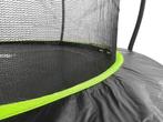 Trampoline - 244 cm - groen zwart - veiligheidsnet - tot..., Nieuw, Ophalen of Verzenden