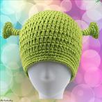Shrek muts unisex gebreid, one size, Verzenden, Nieuw