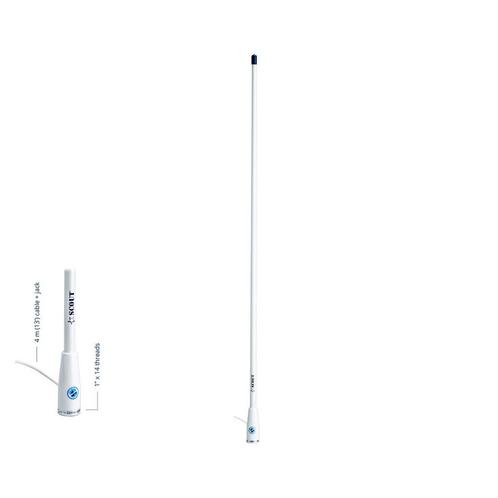 Scout Polyester FM Antenne 1 m KS-108, Watersport en Boten, Navigatiemiddelen en Scheepselektronica, Nieuw, Ophalen of Verzenden