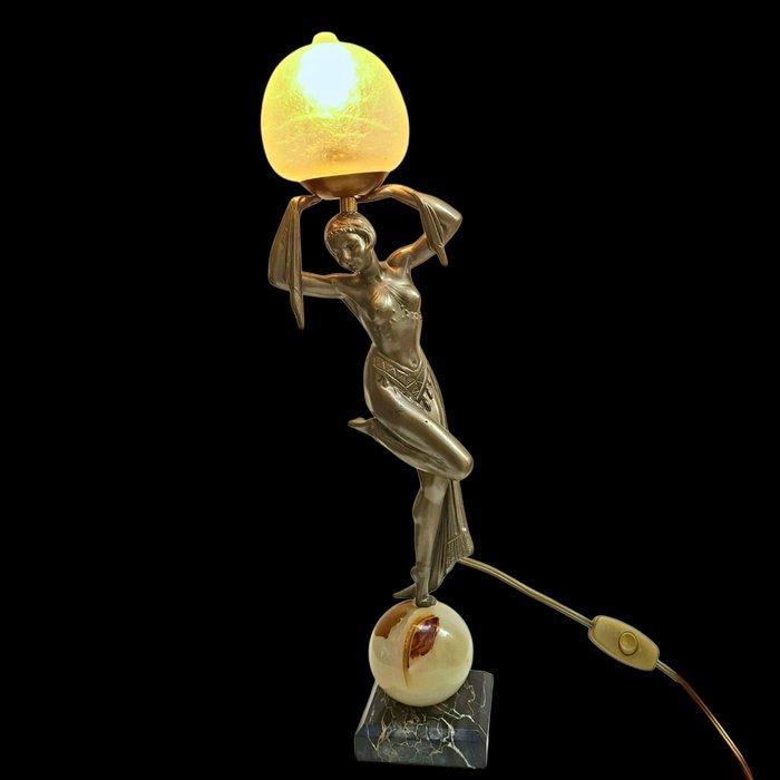 Molins Balleste - Lamp - Glas, Metaal, Onyx, Antiek en Kunst, Kunst | Designobjecten