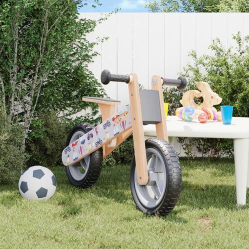 Loopfiets voor kinderen grijs met print (Loopwagens), Kinderen en Baby's, Speelgoed | Buiten | Actiespeelgoed, Nieuw, Verzenden