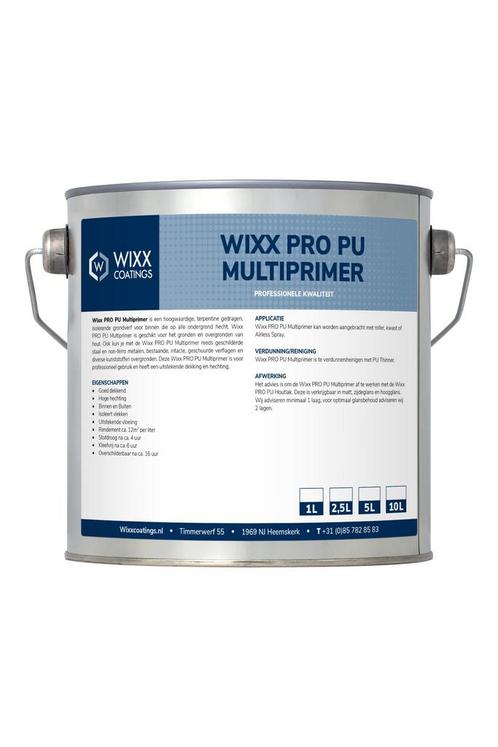 Wixx PRO PU Multiprimer Monumentengroen | N0.15.10 1L, Doe-het-zelf en Verbouw, Verf, Beits en Lak, Verf, Groen, Nieuw, Minder dan 5 liter