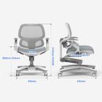 Kinder bureaustoel - Ergonomisch - Grijs - FLEXISPOT, Kinderen en Baby's, Kinderstoelen, Verzenden, Zo goed als nieuw