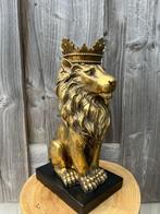 Beeld, STEAMPUNK LION - 35 cm - Hars, Antiek en Kunst