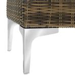 Modulaire wicker set Villanova fauteuil met aluminium frame, Tuin en Terras, Verzenden, Nieuw