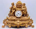 Klok Neoklassiek - Verguld brons - 1850-1900, Antiek en Kunst, Antiek | Klokken