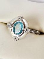 Zonder Minimumprijs - Ring Platina, Zilver Zirkoon -, Sieraden, Tassen en Uiterlijk, Ringen, Nieuw