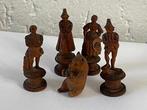 sculptuur, Set van 5 houten miniaturen Zwarte woud - 55 mm -, Antiek en Kunst, Antiek | Keramiek en Aardewerk