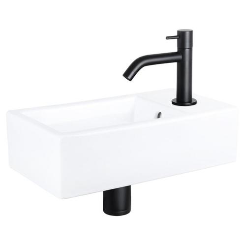 Fonteinset Differnz Force Keramiek 40x22x11.5 cm Wit Met, Doe-het-zelf en Verbouw, Sanitair, Overige typen, Nieuw, Ophalen of Verzenden