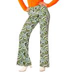 Disco 70S Broek Groen Dames, Kleding | Dames, Carnavalskleding en Feestkleding, Verzenden, Nieuw