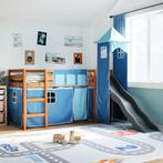 vidaXL Kinderhoogslaper met toren 80x200 cm massief, Eenpersoons, Nieuw, 80 cm, 200 cm