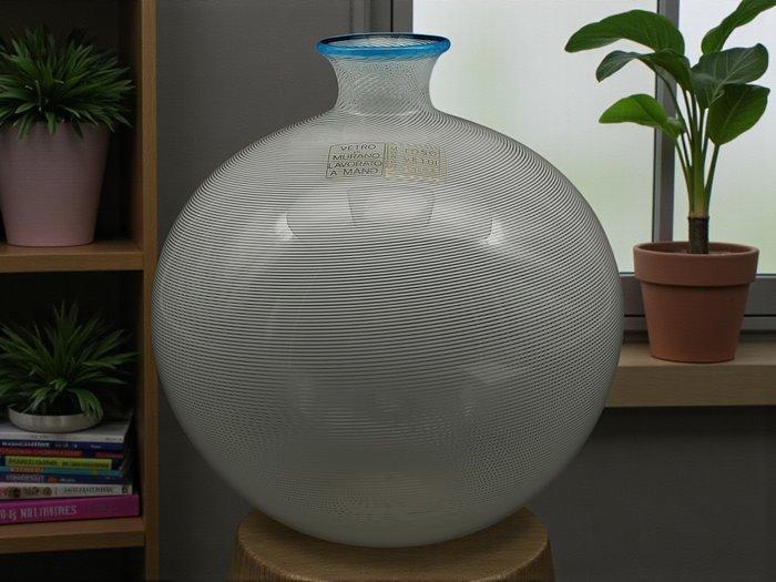 Toso vetri darte - Vaas - Motief filigraan - Glas, Antiek en Kunst, Antiek | Glas en Kristal