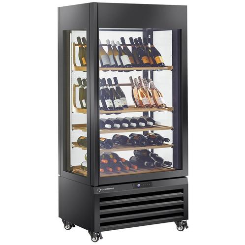 Diamond Wijnkoelvitrine | 600L | Zwart | 1 Zone | Geforceerd, Witgoed en Apparatuur, Koelkasten en IJskasten, Ophalen of Verzenden