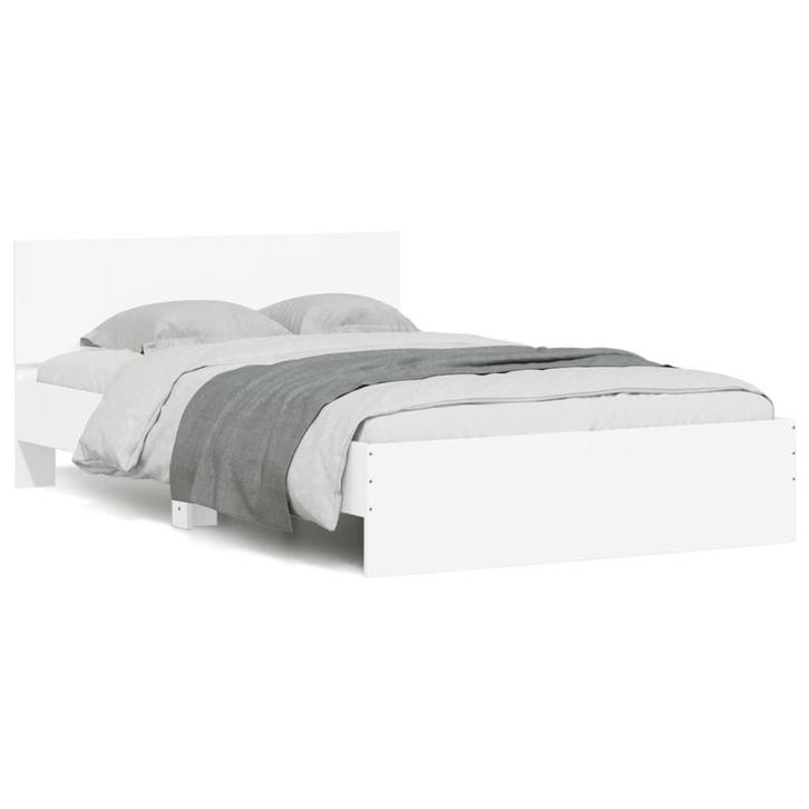 Bedframe Hoofdeinde Wit 120x200 | Tweedekansje, Huis en Inrichting, Slaapkamer | Bedden, 120 cm, 200 cm, Wit, Nieuw, Hout, Ophalen of Verzenden
