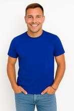 X-Name - Heren T-Shirt - Blauw - Ronde Hals - Italianstyle, Verzenden, Nieuw