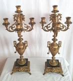 Kandelaar (2) - Spelter - Neoclassicistische stijl, Antiek en Kunst