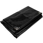 4x6 Afdekzeil PVC 650gr - Gitzwart 9005 - zeilringen iedere, Ophalen of Verzenden, Nieuw, 15 m² of meer