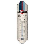 Metalen thermometers met Licentie.  Maat 7 x 28 cm
