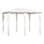 vidaXL Prieel met paalhoezen 160 g/m² 3x4x2,6 m crèmekleurig, Verzenden, Nieuw