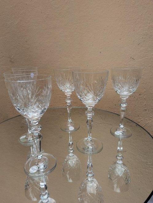 Cristallerie de lorraine - Wijnglas (6) - Kristal -, Antiek en Kunst, Antiek | Meubels | Tafels