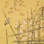 Sparrow and Cherry Blossoms with Original Box (Tomobako) -