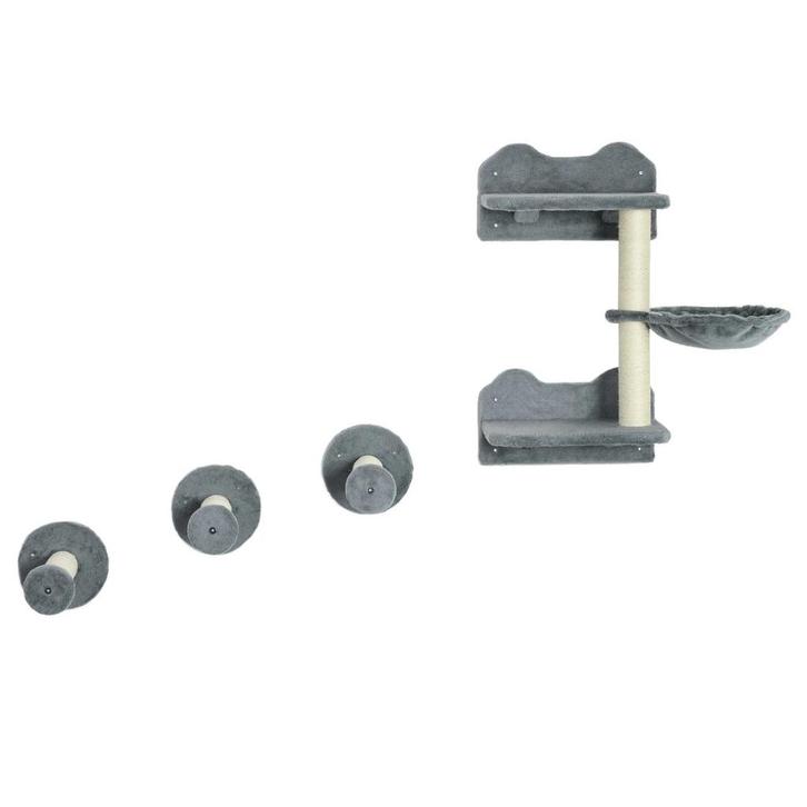 TRUUSK Klimtrappen Set voor Katten - 4 Stuks - Inclusief Kra, Dieren en Toebehoren, Katten en Kittens | Dekkaters