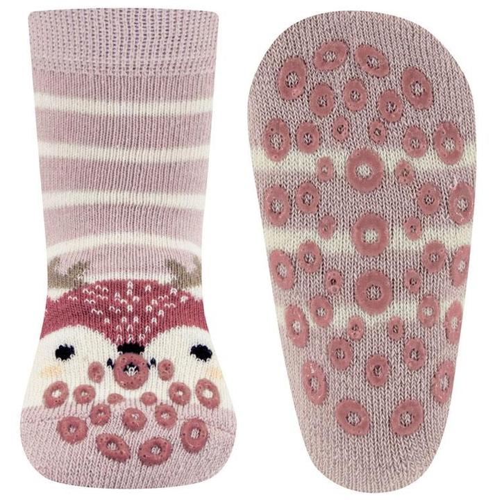 Antislipsokken Ewers Babymaat - Roze & Lila met Hertje - Nop, Kinderen en Baby's, Babykleding | Schoentjes en Sokjes, Meisje, Nieuw
