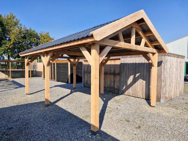 Veiling - Klassieke zadeldak overkapping  1220x410x340 cm, Tuin en Terras, Overkappingen