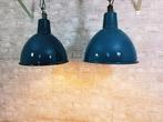 KWE - Plafondlamp (2) - Obg2 Vintage Fabriekslamp - Emaille,