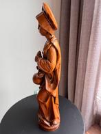 Beeld, Vrouw met kruik - 40.5 cm - Hout