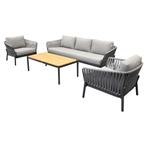 Showroommodel Washington stoel bank loungeset 4 delig grijs, Tuin en Terras, Ophalen of Verzenden, Nieuw