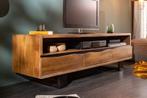 Massief tv-meubel MAMMUT 160 cm lowboard met metalen, Nieuw, Ophalen of Verzenden
