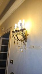 Wandkandelaar (2) - Brons - Kristal en brons, Antiek en Kunst