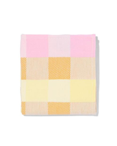 HEMA Theedoek 65x65cm katoen tompouce roze, Hobby en Vrije tijd, Theezakjes, Verzenden