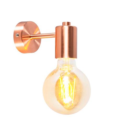 Art deco wandlamp koper kantelbaar - Facil, Huis en Inrichting, Lampen | Wandlampen, Nieuw, Overige materialen