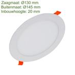 LED Inbouw Downlight 9W Slim | Ø130mm 715lm, Ophalen of Verzenden, Nieuw, Kunststof, Modern