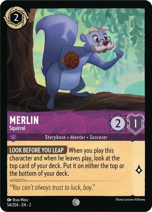 [54/204][S2] - MERLIN - Squirrel ENG FOIL [M/NM], Verzamelen, Disney, Verzenden