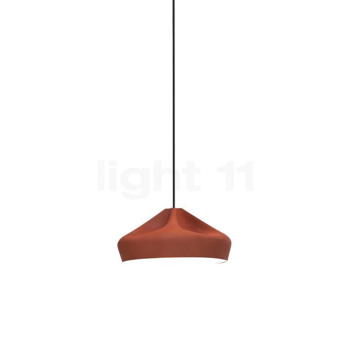 Marset Pleat Box Hanglamp, terracotta/wit - ø¸34 cm, Huis en Inrichting, Lampen | Hanglampen, Nieuw, Verzenden