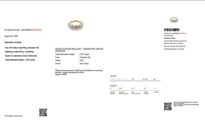 Zonder Minimumprijs - Eeuwigheidsring - 14 karaat Geel goud, Sieraden, Tassen en Uiterlijk, Antieke sieraden