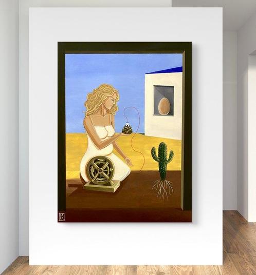 Sara Verdini - “Arkhé - La Casa che nasce”, Antiek en Kunst, Kunst | Schilderijen | Modern