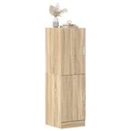 vidaXL Keukenkast 38x41,5x131,5 cm bewerkt hout sonoma, Huis en Inrichting, Keuken | Keukenelementen, Verzenden, Nieuw, Bruin