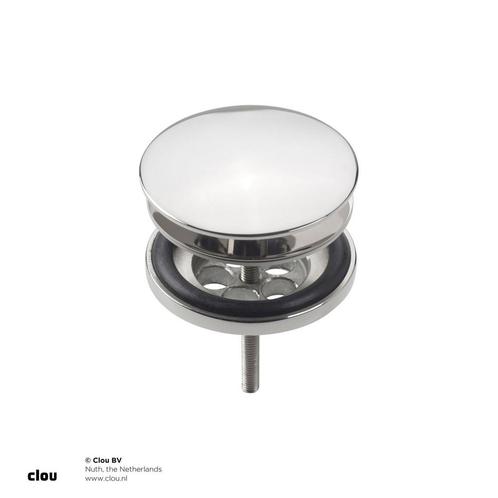Clou Wash Me Afvoerplug Met Afdekkap Chroom 6.5x9.4cm, Doe-het-zelf en Verbouw, Sanitair, Overige typen, Nieuw, Chroom, Ophalen of Verzenden