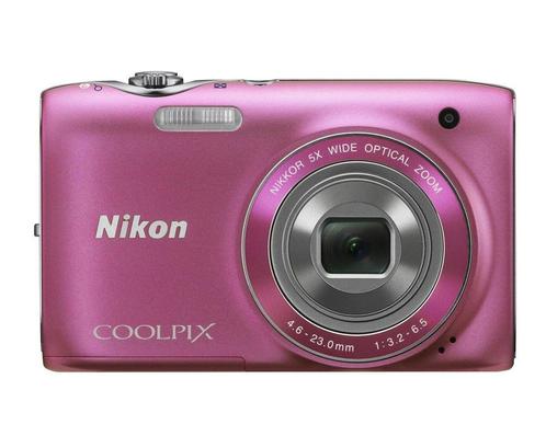 Nikon Coolpix S3100 Digitale Compact Camera - Roze, Audio, Tv en Foto, Fotocamera's Digitaal, Zo goed als nieuw, Verzenden
