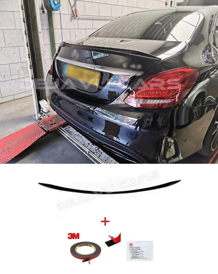 C63S AMG Look Achterklep spoiler voor Mercedes Benz C Klasse, Auto diversen, Tuning en Styling, Ophalen of Verzenden