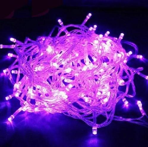 Kerstboomverlichting - 10 Meter - Paars, Diversen, Kerst, Nieuw, Ophalen of Verzenden