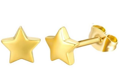 Oorknopjes - Sterren - Verkleuren niet, Sieraden, Tassen en Uiterlijk, Oorbellen, Knopjes of Stekers, Goud, Nieuw, Overige materialen