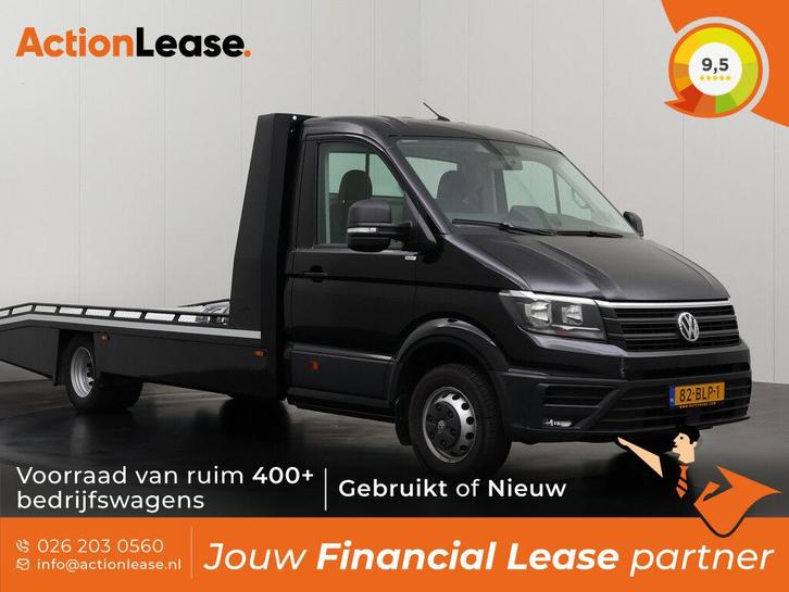 Volkswagen Crafter L5 H1 2021 €482 per maand, Auto's, Bestelauto's, Dealer onderhouden, Lease, Zwart, Handgeschakeld, Financial lease